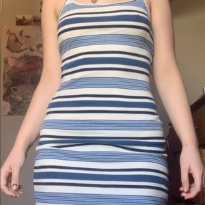 Brandy Melville striped blue & white dress!
